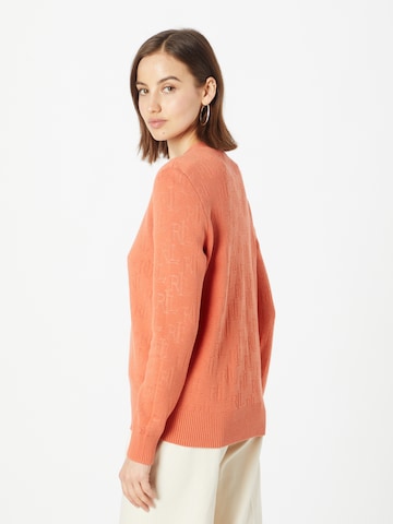 Lauren Ralph Lauren Gebreid vest 'LERLIT' in Oranje