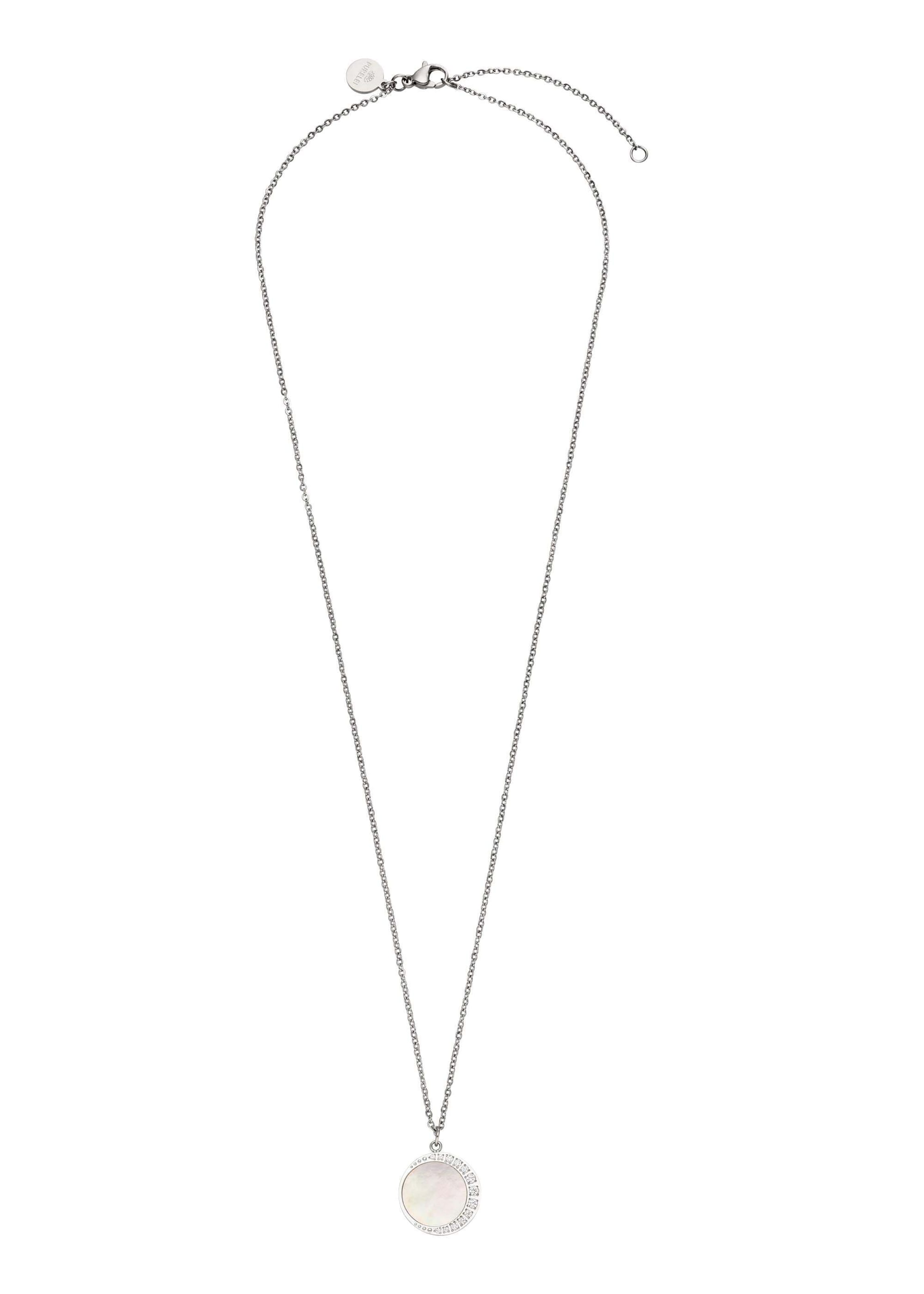 PURELEI Kette 'Shining Moon' in Silber: Vorderseite