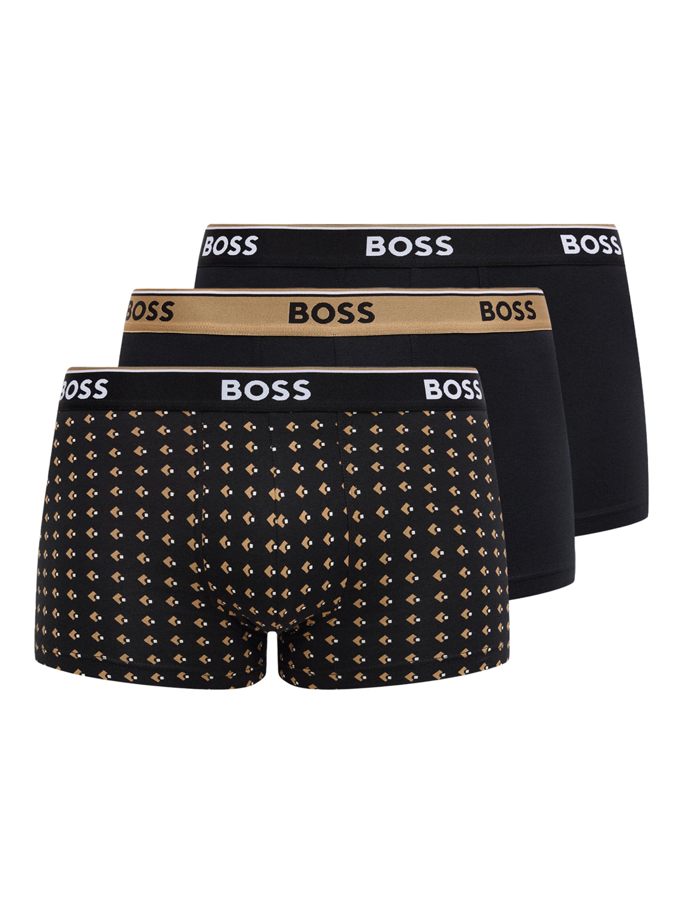 BOSS Trunks 'Power' in Schwarz: Vorderseite