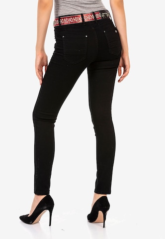 CIPO & BAXX Skinny Jeans in Schwarz