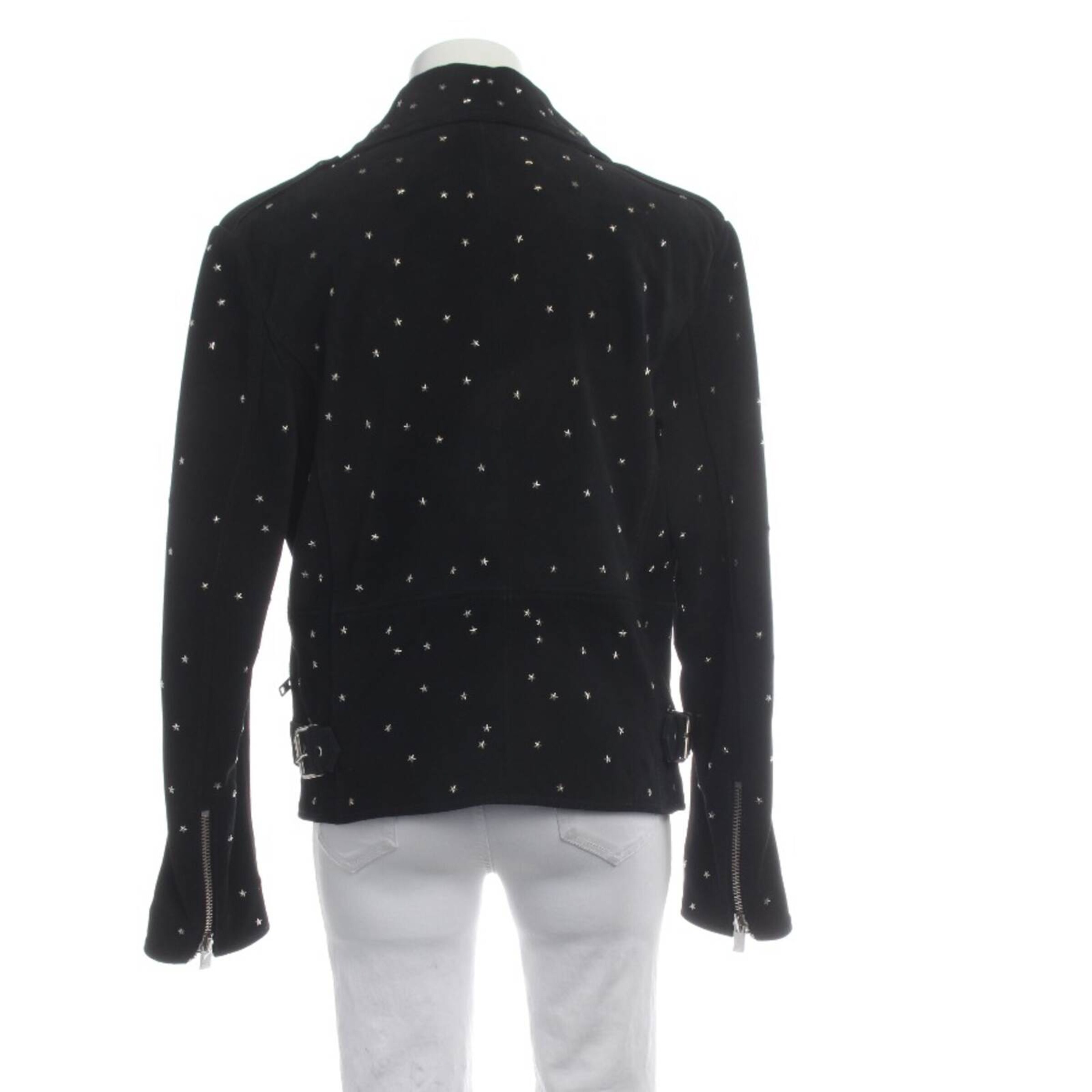 Closed Lederjacke / Ledermantel L in Schwarz