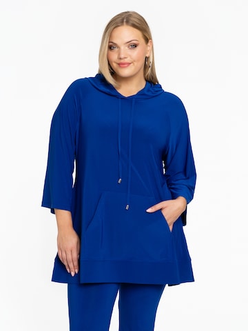 Yoek Sweatshirt in Blue: front