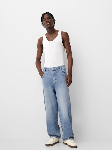 BershkaLoosefit Traperice - plava boja