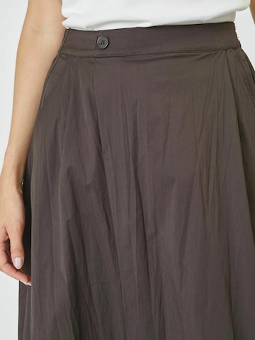 Jupe 'Cotton' co'couture en marron