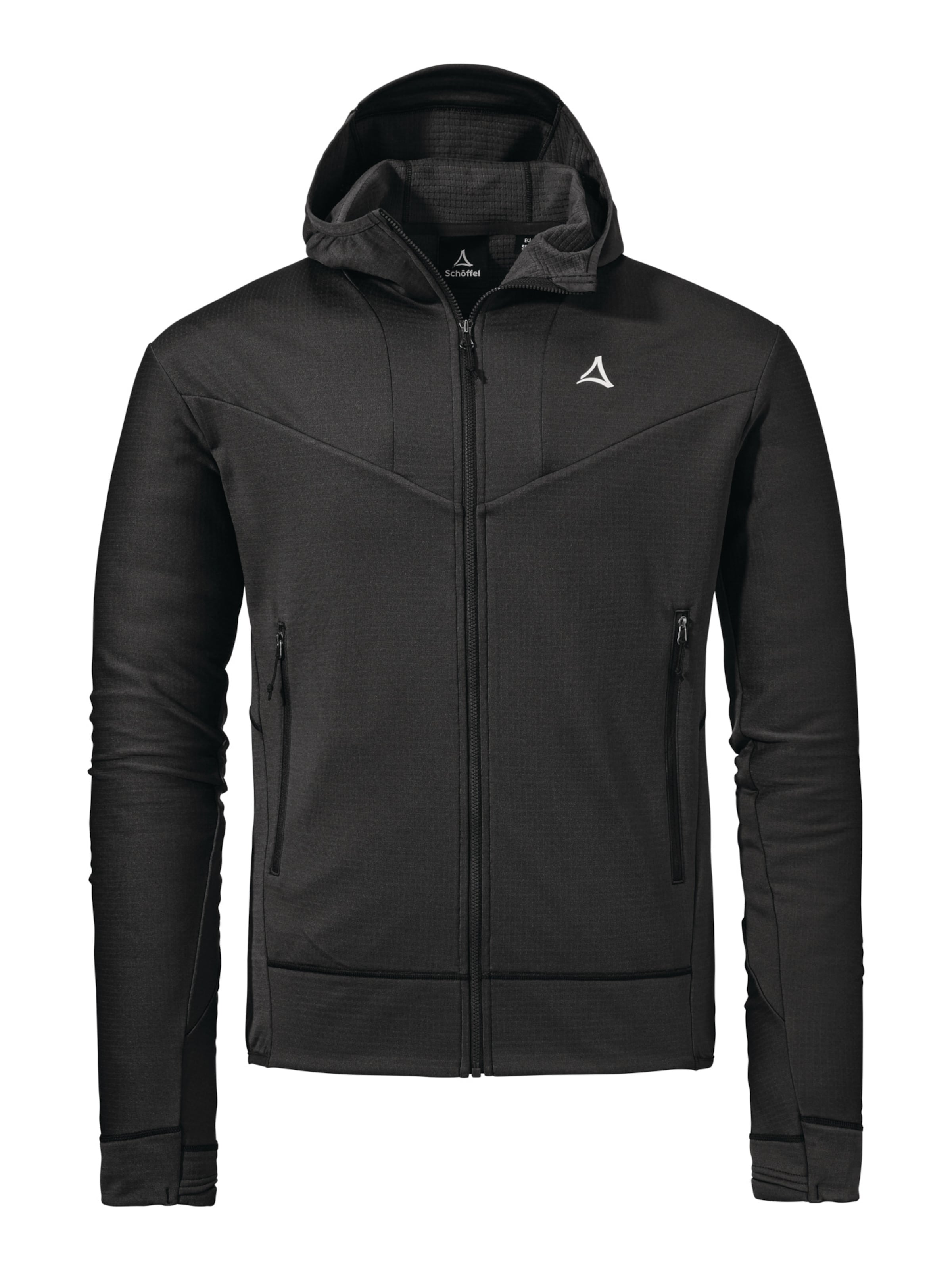 Veste en polaire fonctionnelle 'Blaueis' Schöffel en noir : devant
