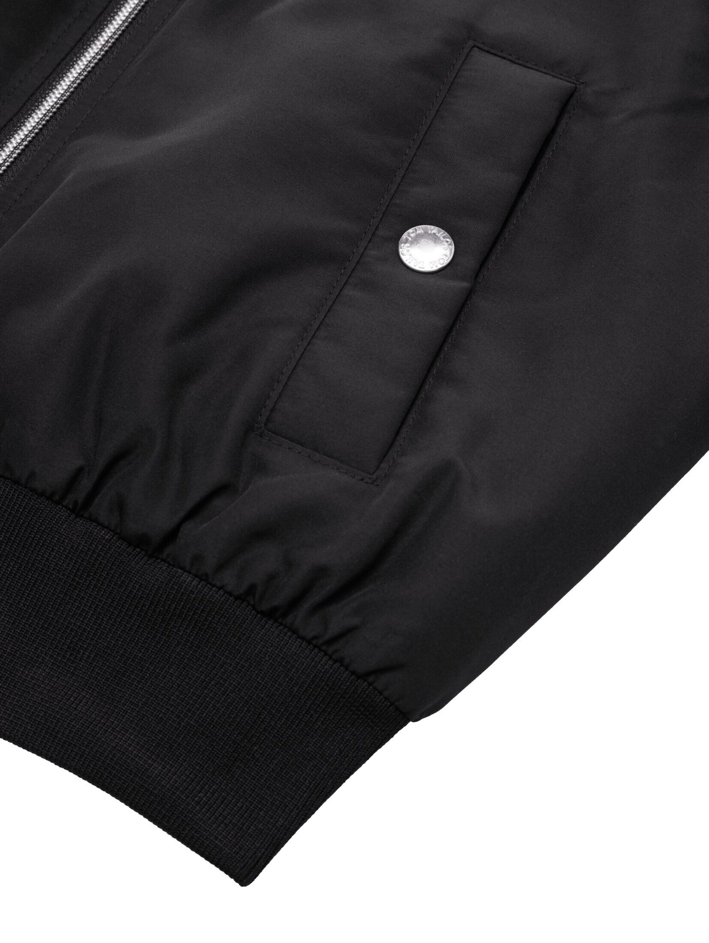 TOM TAILOR Between-season jacket in Black