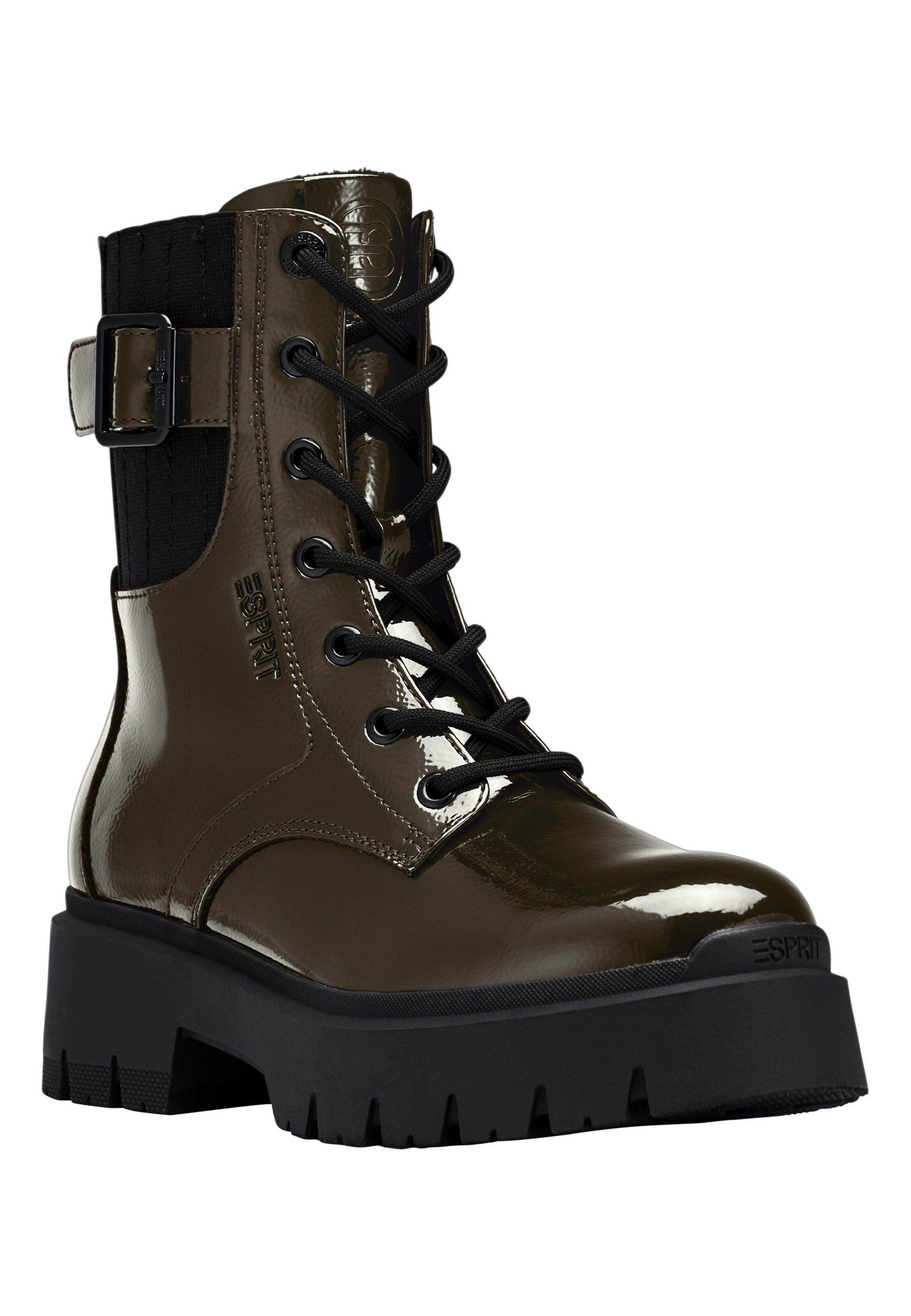 Bottines 'Millie' Esprit Shoes en vert : devant