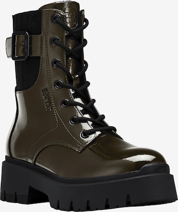 Bottines 'Millie' Esprit Shoes en vert : devant