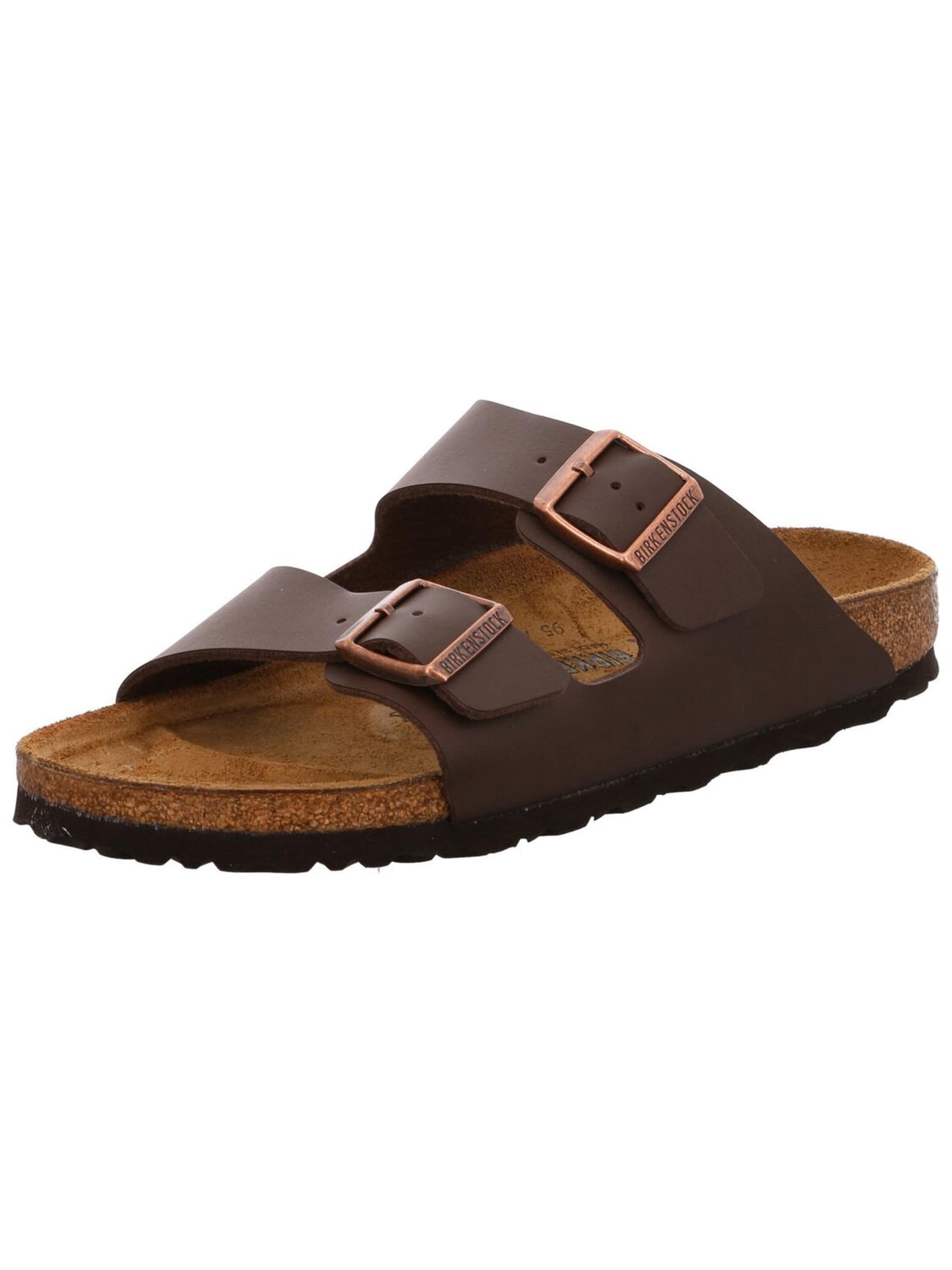 BIRKENSTOCK Zapatos abiertos 'Pantolette Herren 0051703 Arizona schmal Echtleder in braun' en 41 en marrón, Vista del producto