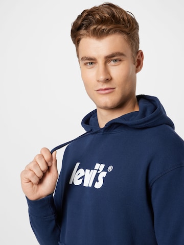 LEVI'S ® Regular fit Sweatshirt 'Relaxed Graphic Hoodie' in Blauw