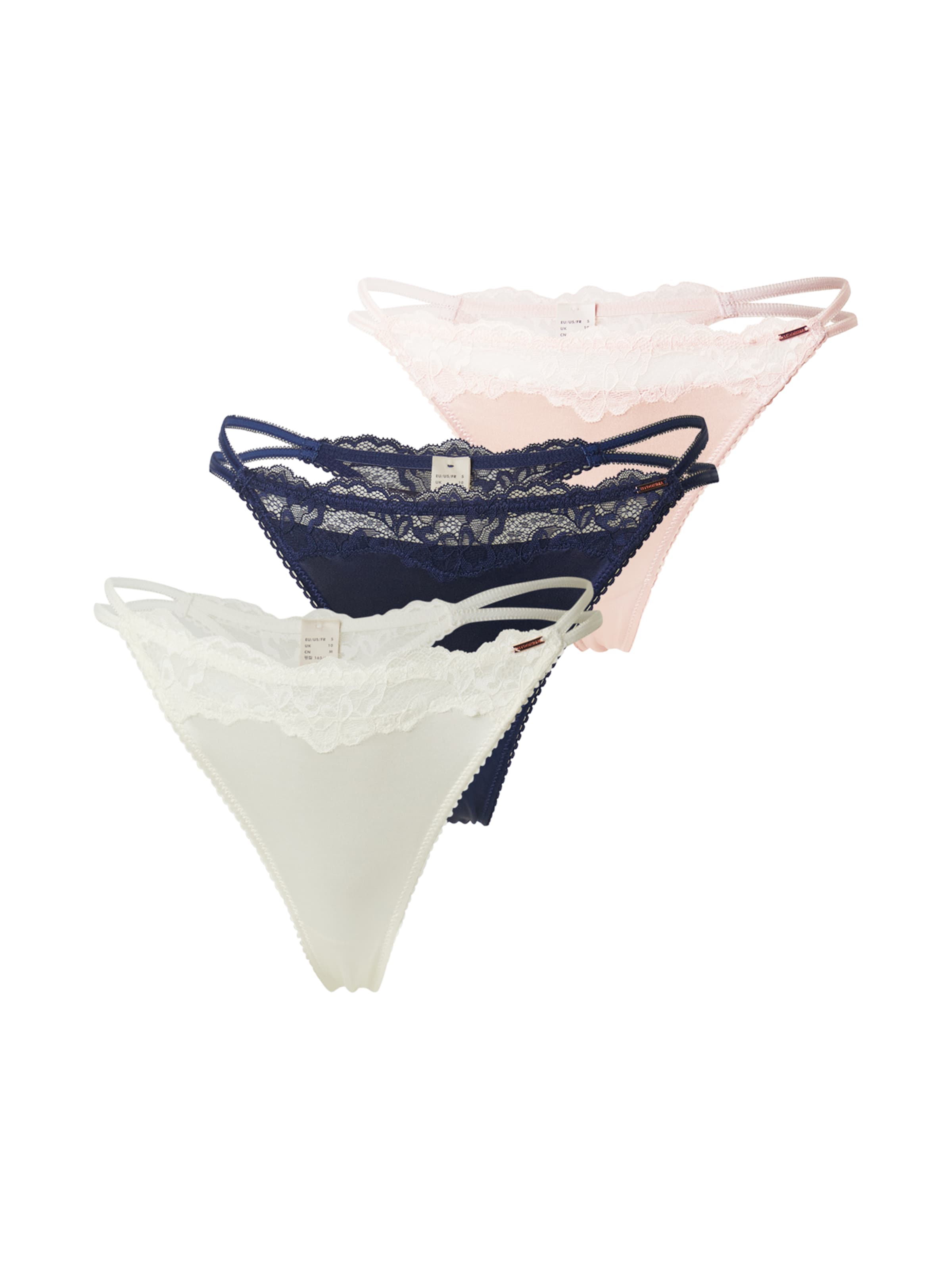 Dorina Стринг в синьо: отпред