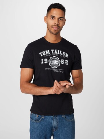 TOM TAILOR Bluser & t-shirts i sort: forside