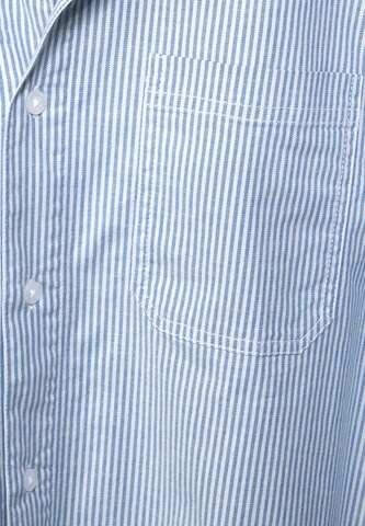 Street One MEN Regular fit Button Up Shirt 'Oxford' in Blue