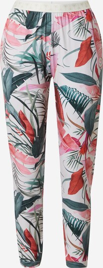 Femi Stories Pantalon 'YOGA' en émeraude / rose / blanc, Vue avec produit