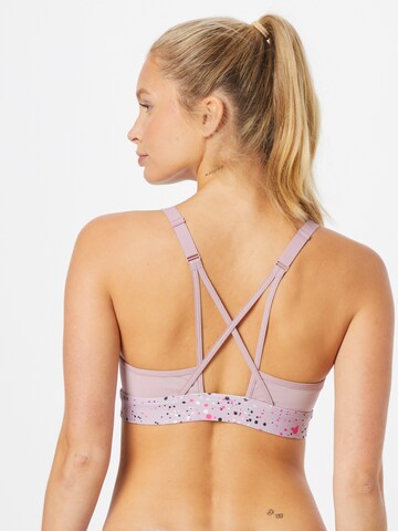 Reebok Bustier Sport-BH 'Lux Strappy' in Lila