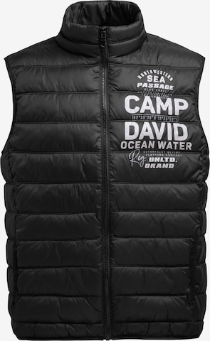 Gilet di CAMP DAVID in nero: frontale