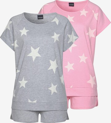 ARIZONA Short Pajama Set in Grey: front