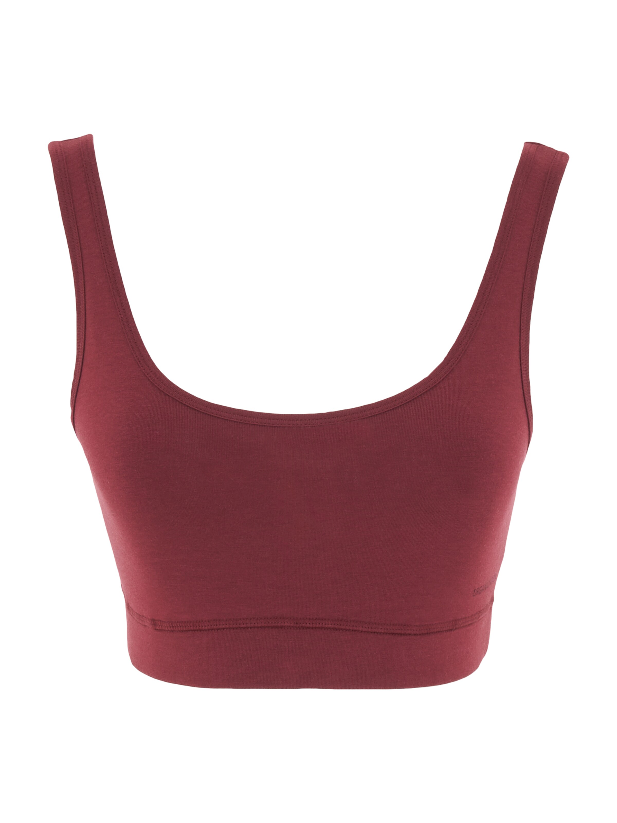 Organication Bra in Red: front