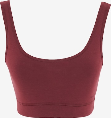 Organication Bra in Red: front