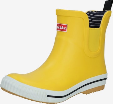 Derbe Rubber Boots in Yellow: front