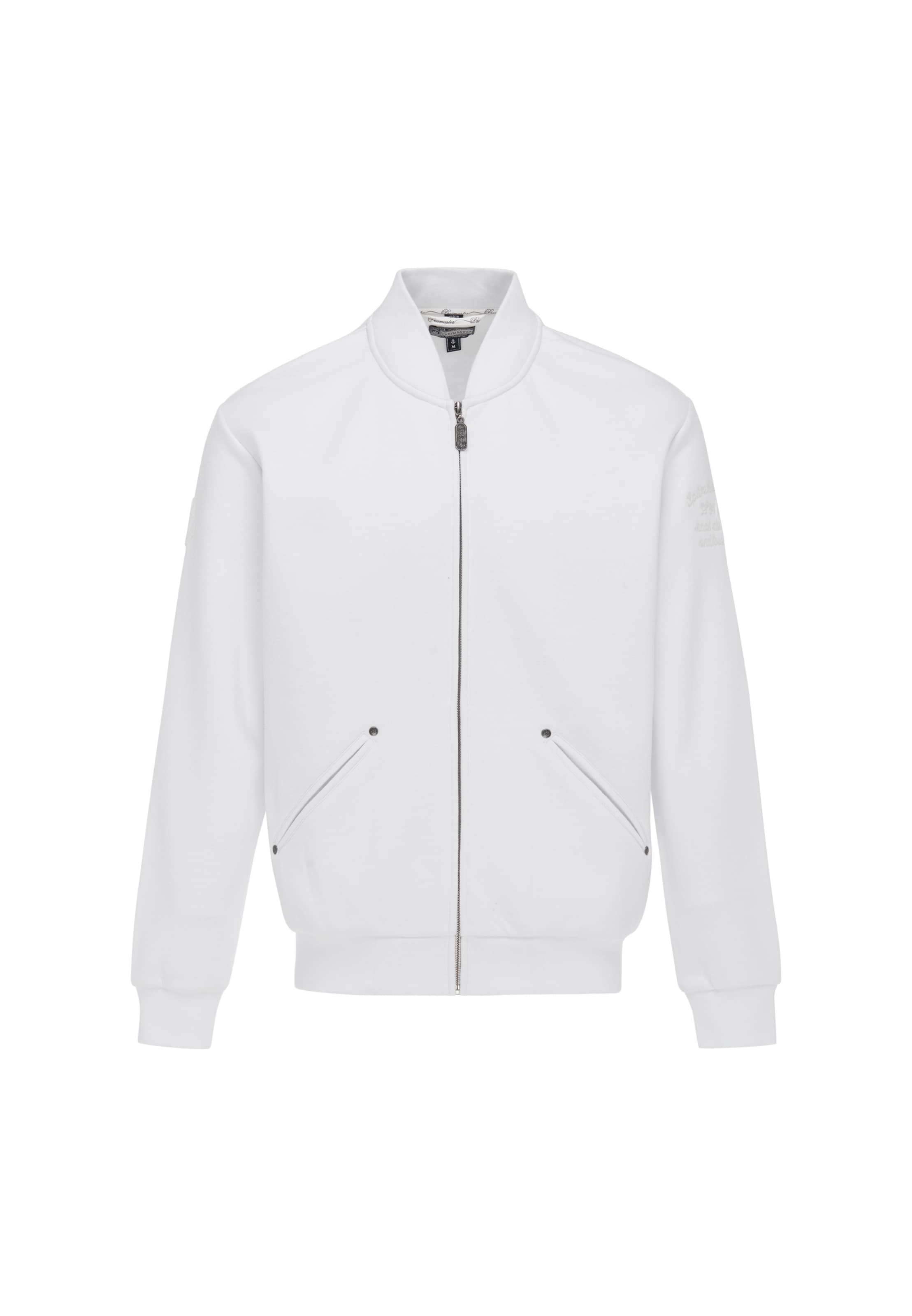 DreiMaster Vintage Sweatvest in Wit: voorkant