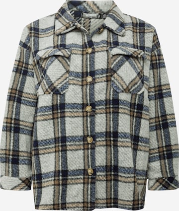Missguided Plus Between-Season Jacket in Grey: front
