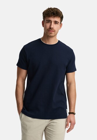 INDICODE JEANS Shirt 'Sandt' in Blauw: voorkant