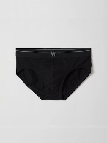 Slip 'Woody Men Basic Underwear - Midi slip - duopack - Wit' Woody en noir