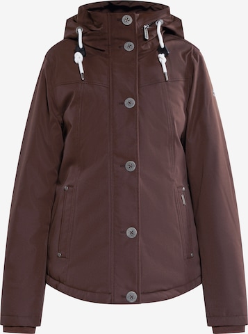 Veste fonctionnelle ICEBOUND en marron : devant