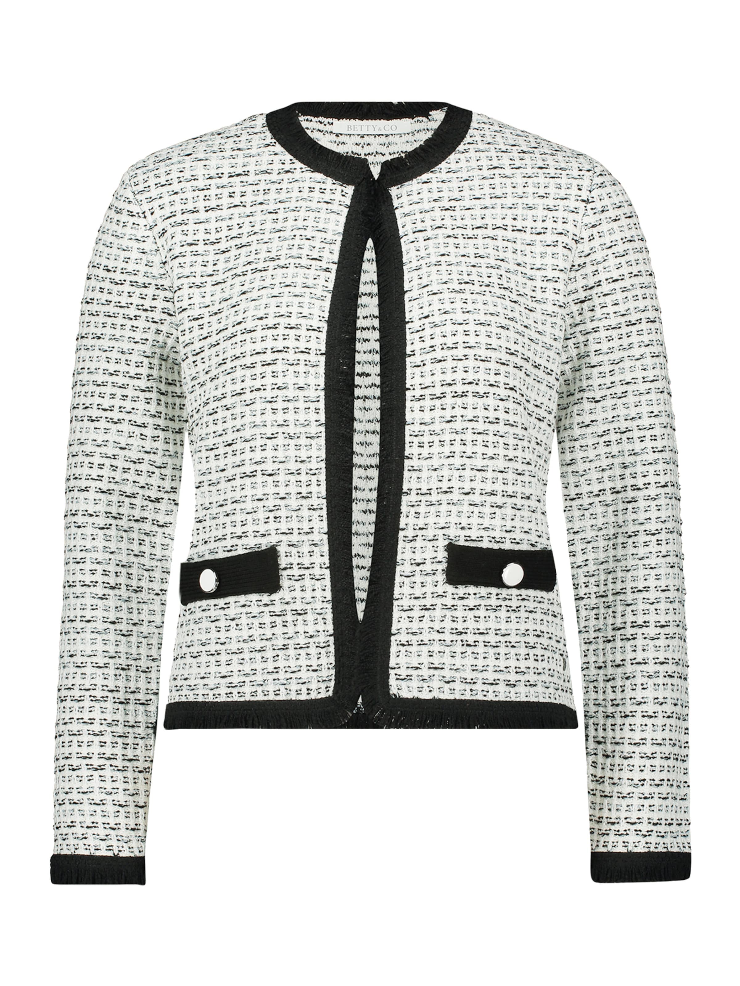 Betty & Co Strickjacke in Weiß: Vorderseite