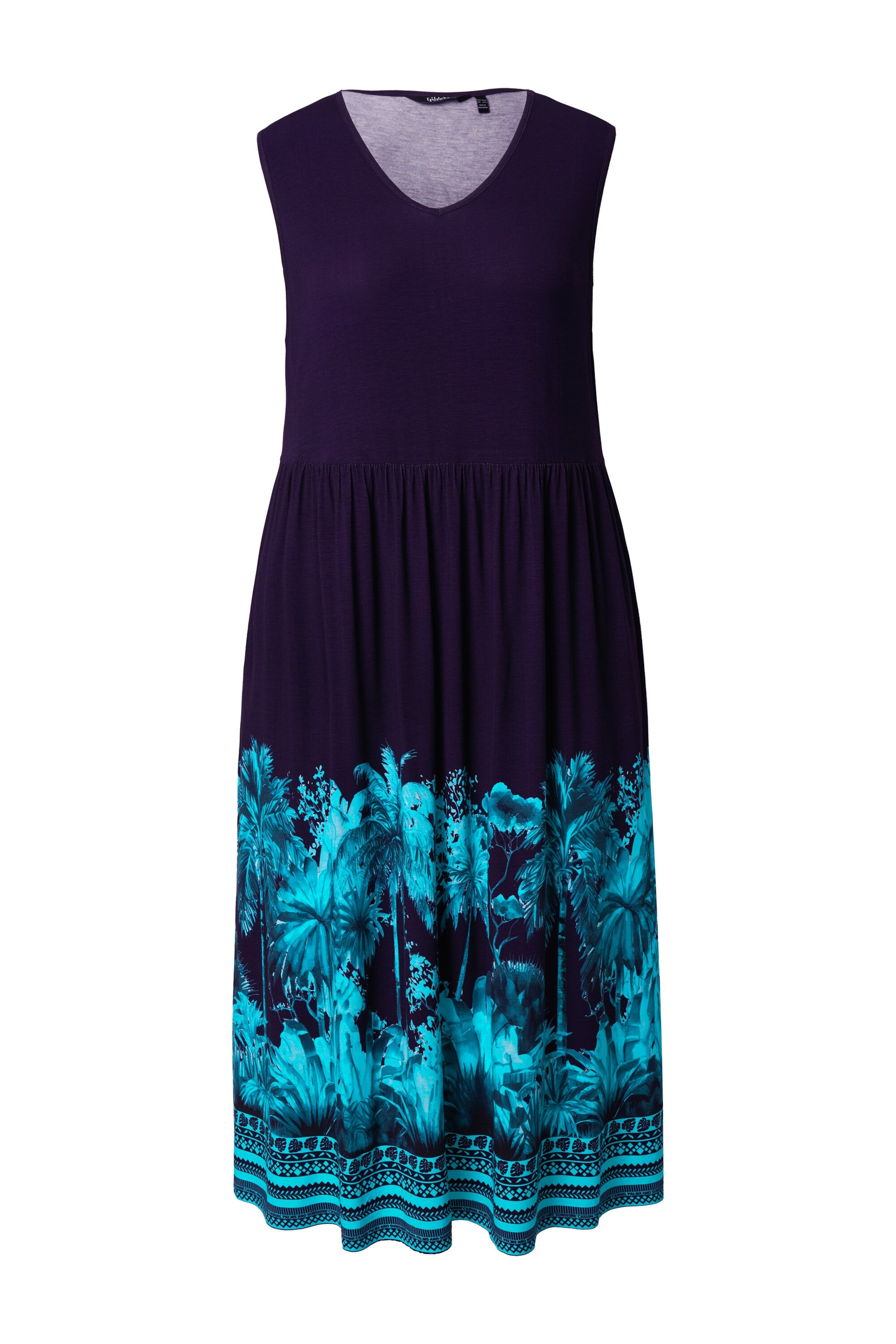 Ulla Popken Kjole i blå: forside