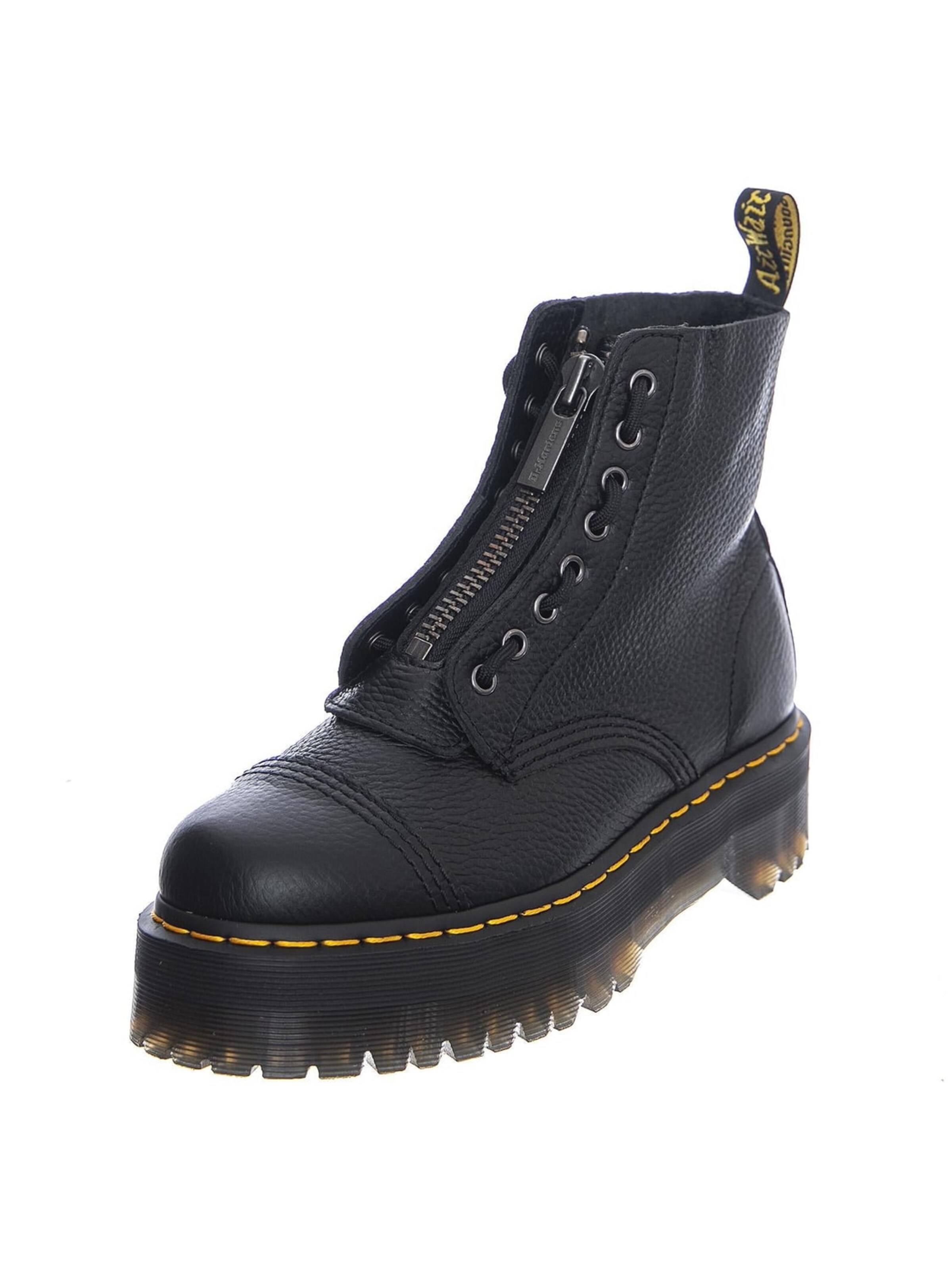Dr. Martens Støvler 'Sinclair Platform Aunt Sally Black' i sort: forside