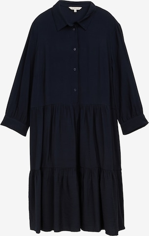 Robe-chemise TOM TAILOR en bleu : devant