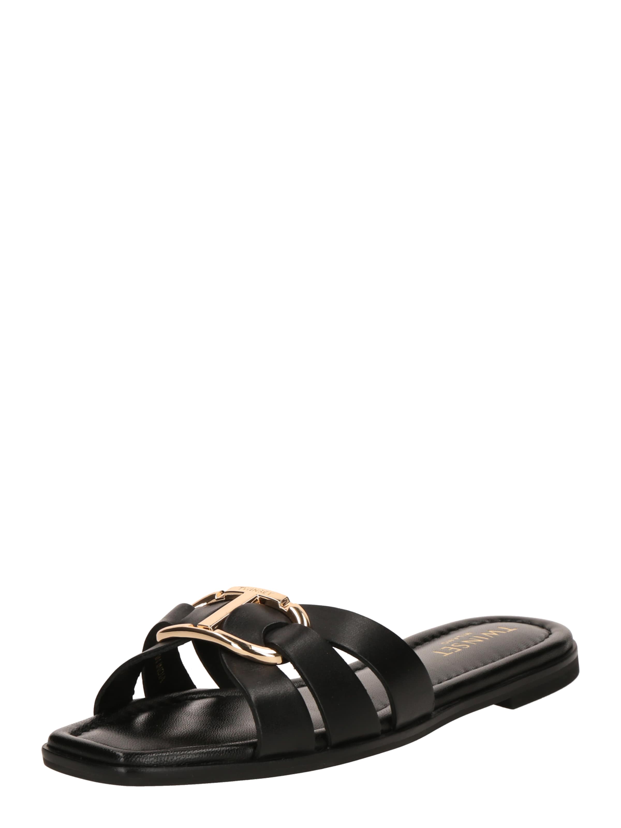 Twinset Mule 'CIABATTA' in Black: front