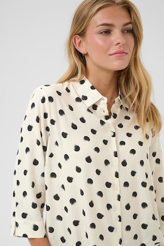 Cream Blouse 'Tiah' in Wit