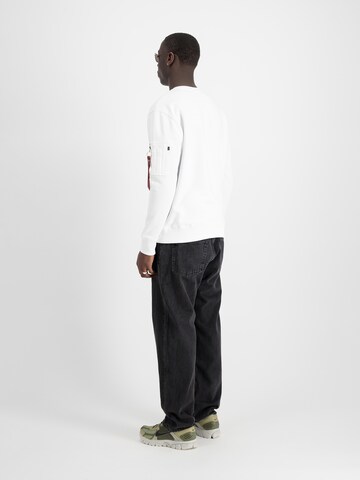 Felpa di ALPHA INDUSTRIES in bianco