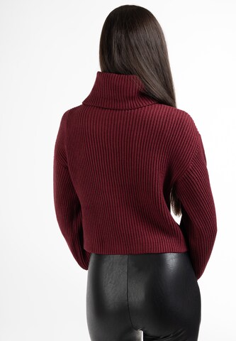 Pullover 'Koosh' di faina in rosso