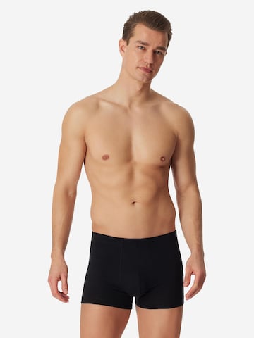SCHIESSER Boxershorts '95/5 Essentials - Organic Cotton' in Zwart