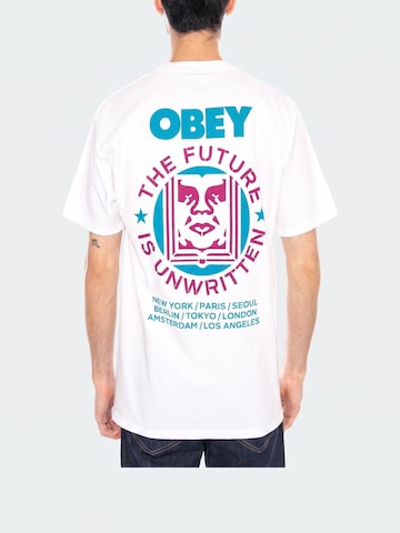T-Shirt 'Future Unwritten Tee White' Obey en blanc