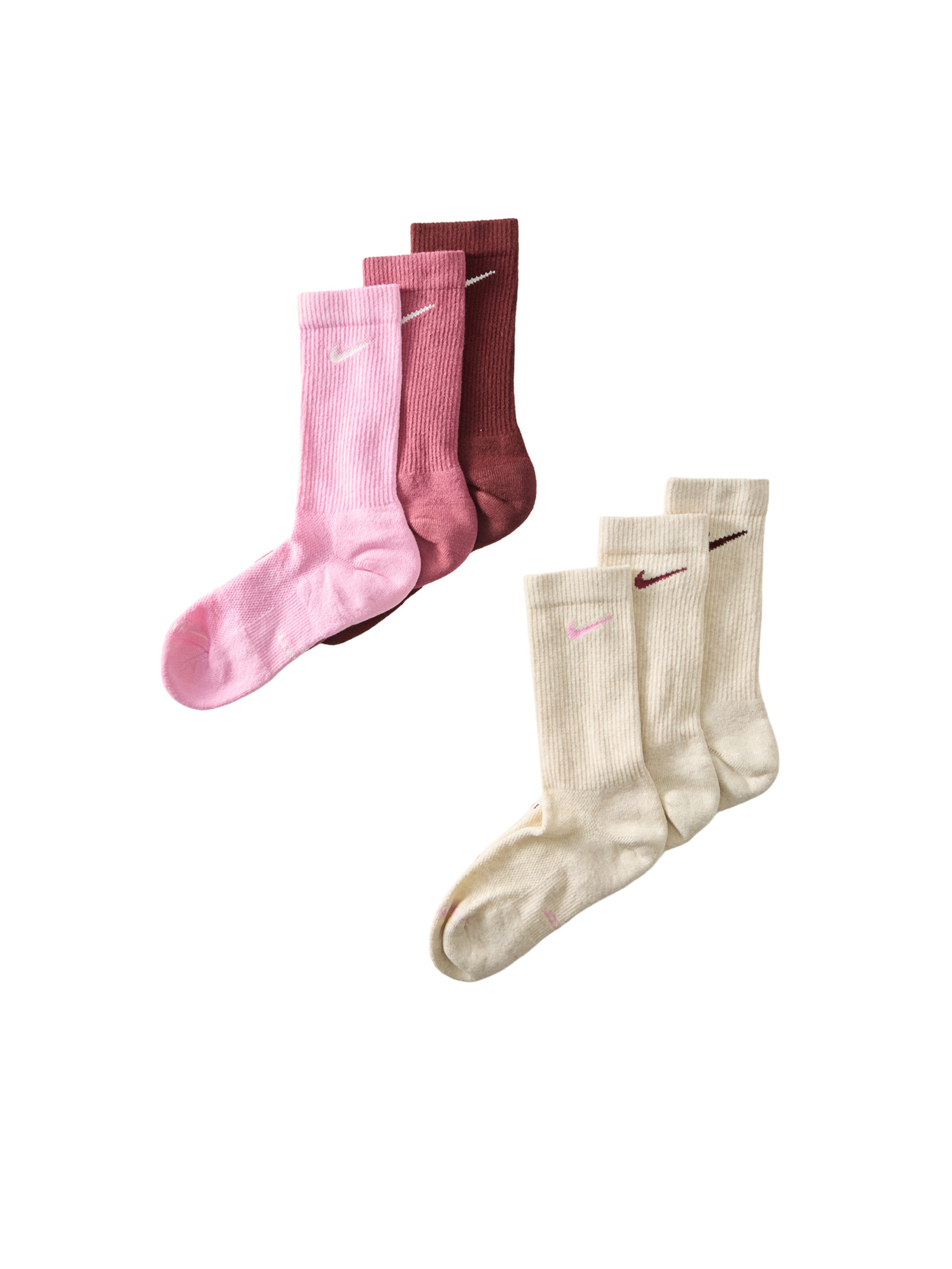Chaussettes Nike Sportswear en beige : devant