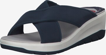 JANA Mules '27260' in Blue: front