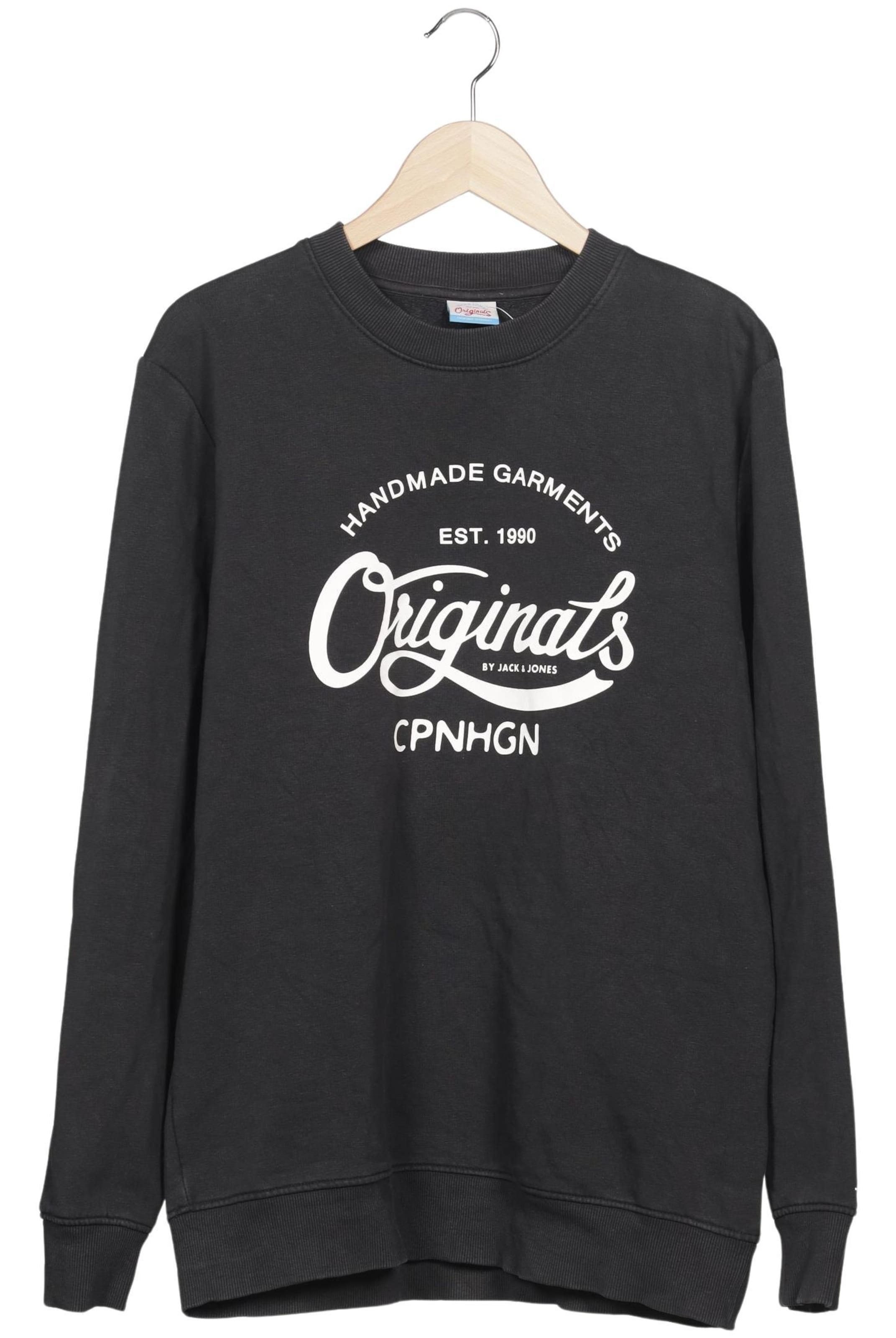 JACK & JONES Sweatshirt & Zip-Up Hoodie in L in Grey: front