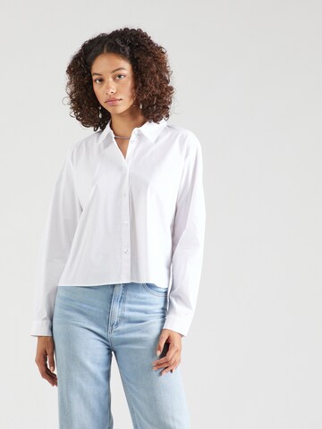 Camicia da donna di TOM TAILOR DENIM in bianco: frontale