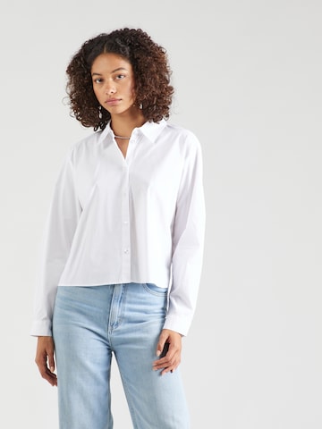 TOM TAILOR DENIM Blouse in Wit: voorkant