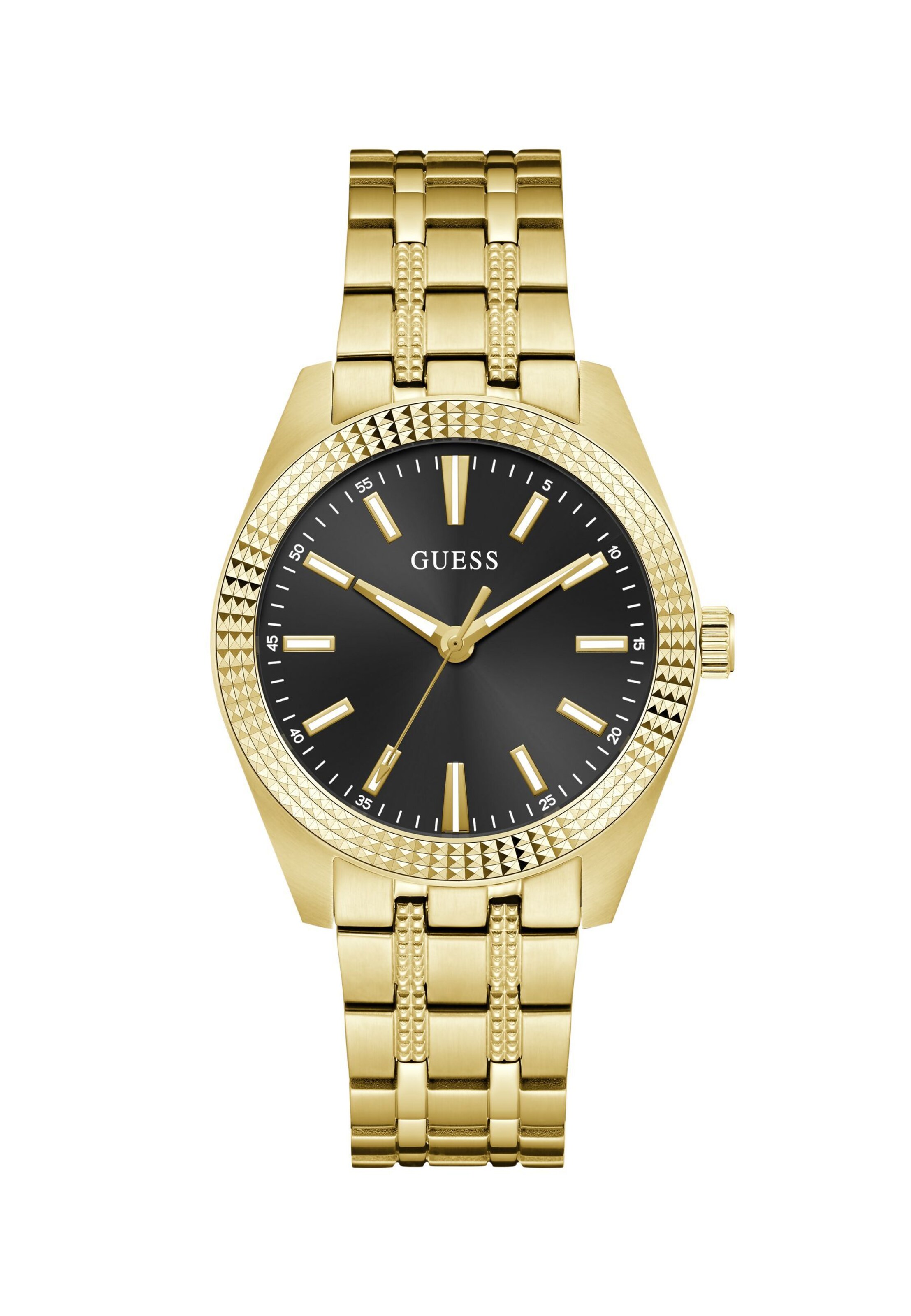 GUESS Analoog horloge ' PERCY ' in Goud: voorkant
