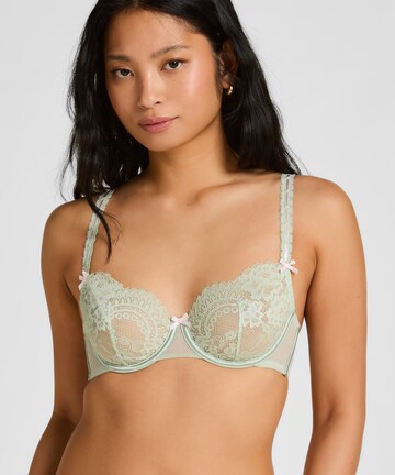 Hunkemöller T-shirt BH 'Dorothy' in Groen: voorkant