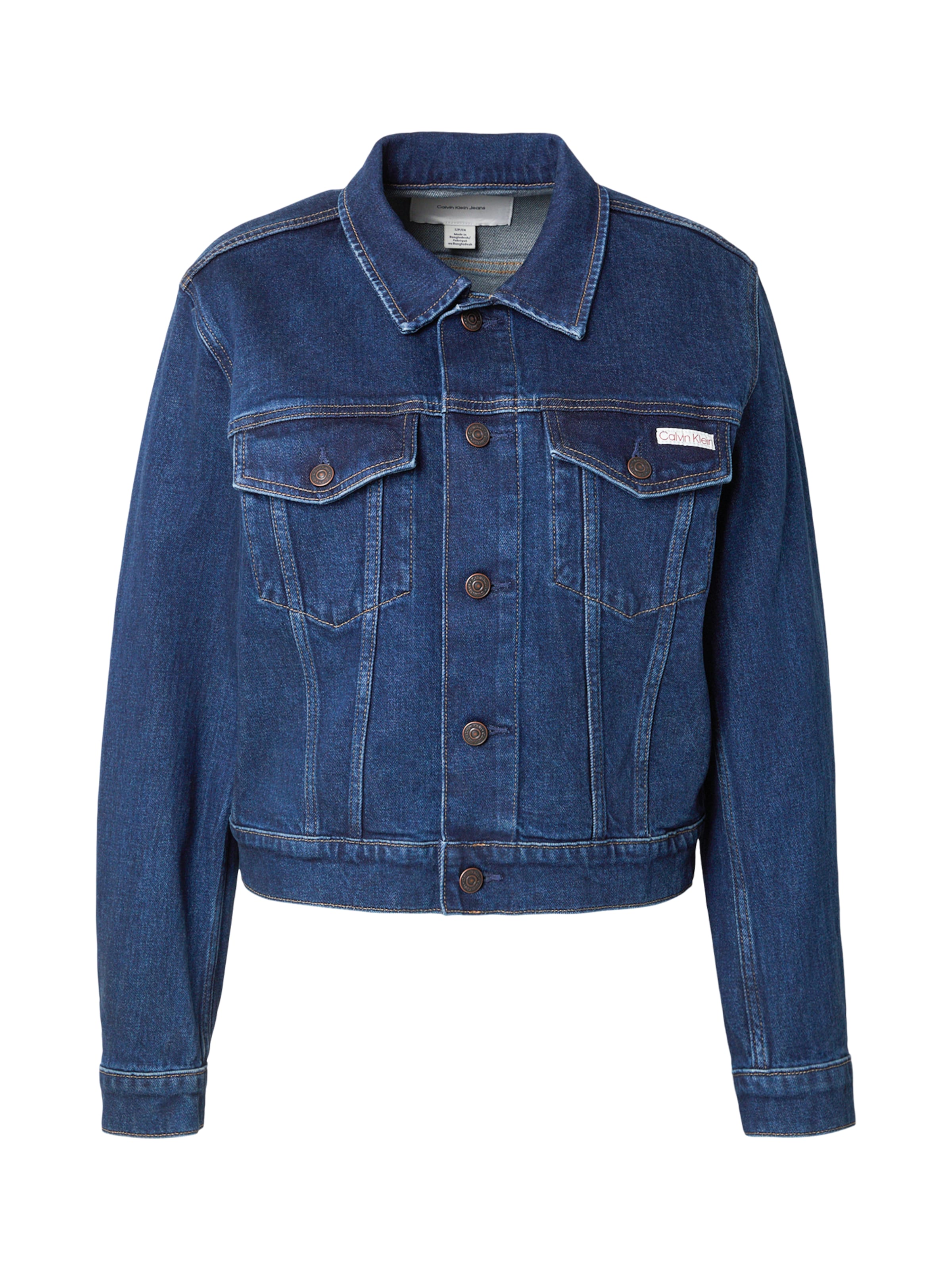 Calvin Klein Jeans Välikausitakki 'CLASSIC' värissä sininen: etupuoli