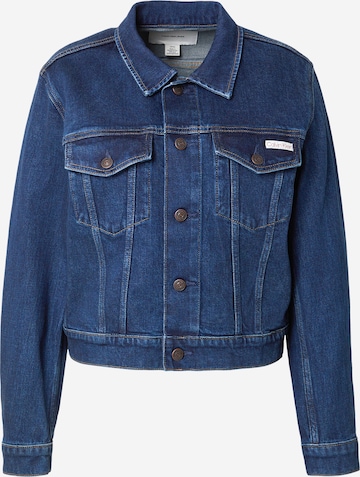 Calvin Klein Jeans Välikausitakki 'CLASSIC' värissä sininen: etupuoli