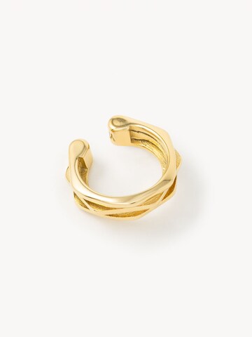 YParis - Pendientes 'Ear cuff Bolty G' en oro: frente