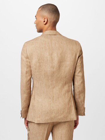 BOSS Black - Slimfit Traje 'Huge' en beige